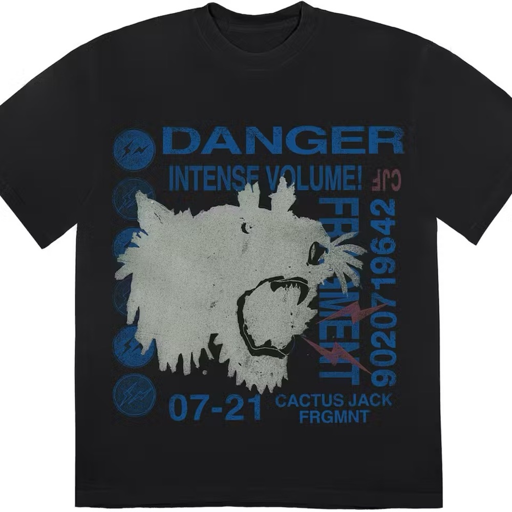 Travis Scott Cactus Jack For Fragment Danger Tee